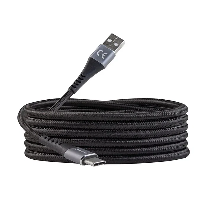 Intenso Cable USB-C A315C de Datos y Carga Rápida 60W, 1.5 m, Negro