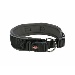 Collar para Perro Trixie Premium Negro Grafito M/L 40-48 cm