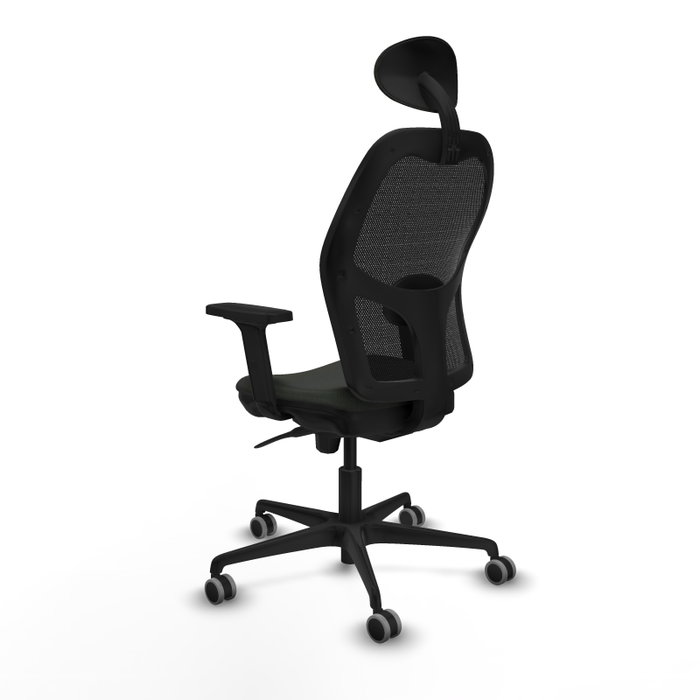 PIQUERAS Y CRESPO Silla de oficina Jorquera con mecanismo Sincro, Tela Negra PIQUERAS Y CRESPO Silla de oficina Jorquera con mecanismo Sincro, Tela Negra