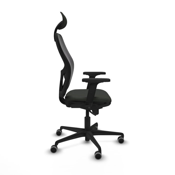 PIQUERAS Y CRESPO Silla de oficina Jorquera con mecanismo Sincro, Tela Negra PIQUERAS Y CRESPO Silla de oficina Jorquera con mecanismo Sincro, Tela Negra