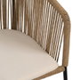 Silla Natural Pe-Acero Salón 55 X 54 X 79 cm (Set de 2)