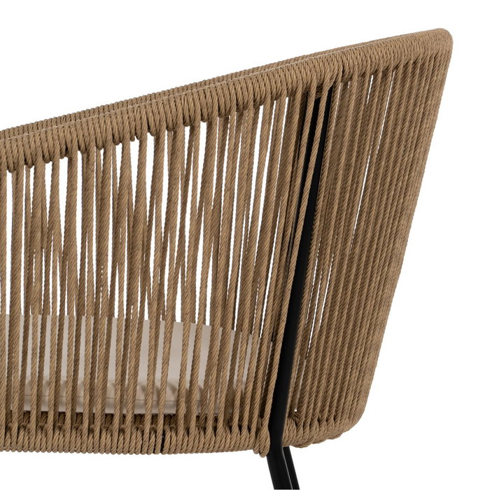 Silla Natural Pe-Acero Salón 55 X 54 X 79 cm (Set de 2)
