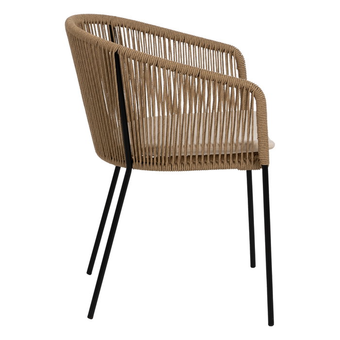 Silla Natural Pe-Acero Salón 55 X 54 X 79 cm (Set de 2)
