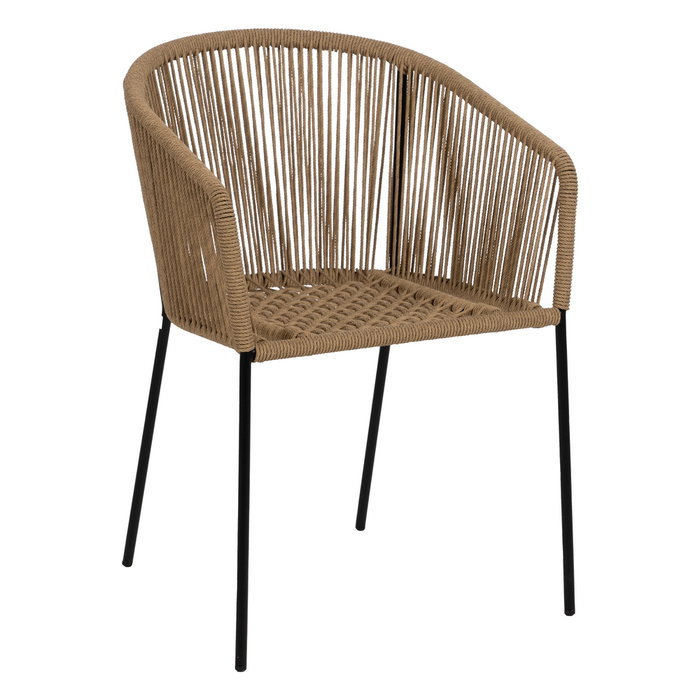 Silla Natural Pe-Acero Salón 55 X 54 X 79 cm (Set de 2)