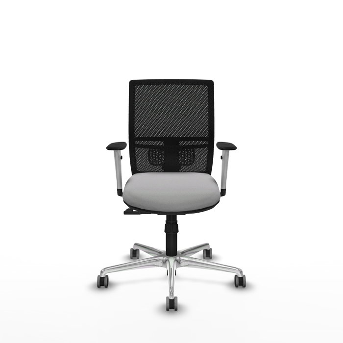 PIQUERAS Y CRESPO Silla de oficina Yunquera con mecanismo Sincro, Gris claro y Negro PIQUERAS Y CRESPO Silla de oficina Yunquera con mecanismo Sincro, Gris claro y Negro
