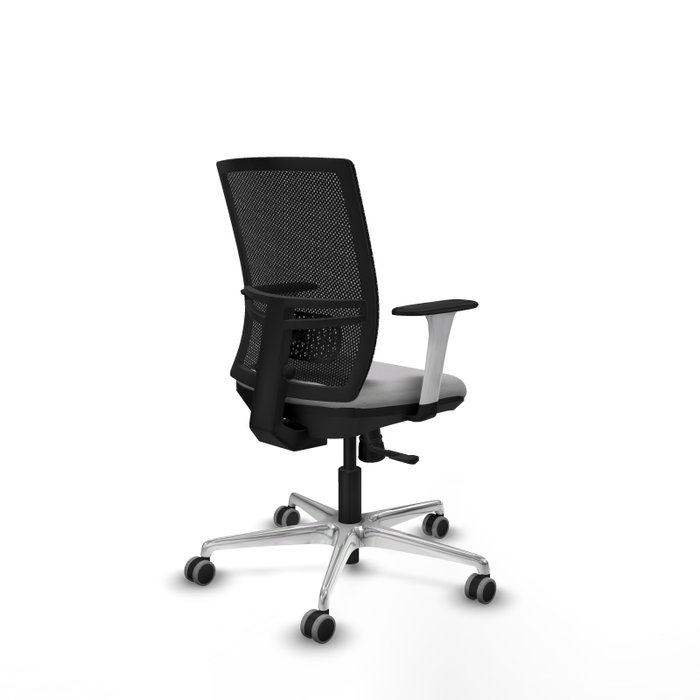 PIQUERAS Y CRESPO Silla de oficina Yunquera con mecanismo Sincro, Gris claro y Negro PIQUERAS Y CRESPO Silla de oficina Yunquera con mecanismo Sincro, Gris claro y Negro