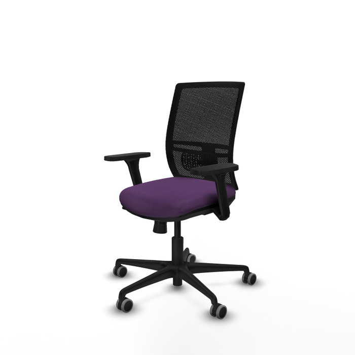 PIQUERAS Y CRESPO Silla de oficina Yunquera Morado/Negro con Mecanismo Sincro/Traslack PIQUERAS Y CRESPO Silla de oficina Yunquera Morado/Negro con Mecanismo Sincro/Traslack
