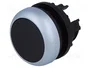 Eaton M22-D-S Botón de pulsación plano negro y cromo