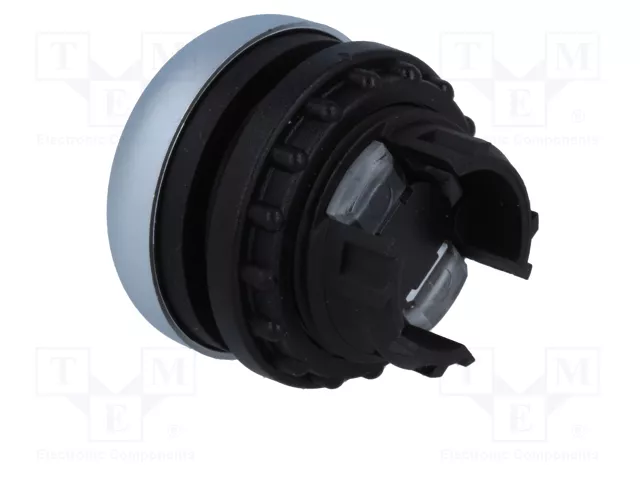 Eaton M22-D-S Botón de pulsación plano negro y cromo Eaton M22-D-S Botón de pulsación plano negro y cromo