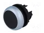 Eaton M22-D-S Botón de pulsación plano negro y cromo