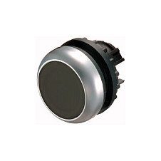 Eaton M22-D-S Botón de pulsación plano Negro/Cromo