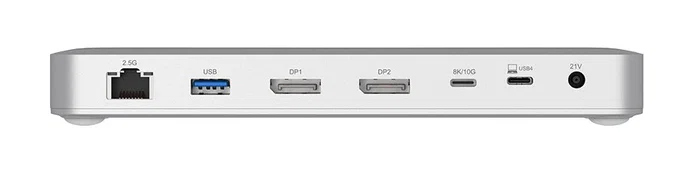 D-Link DUF-901/E USB4 Docking Station 9 en 1, 40 Gbps, 100W PD, 2x DisplayPort 1.4, 2.5G Ethernet, Blanco - Expansión para Portátil