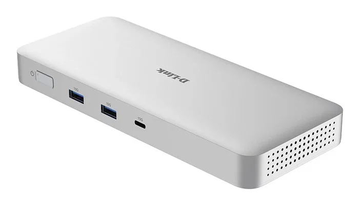 D-Link DUF-901/E USB4 Docking Station 9 en 1, 40 Gbps, 100W PD, 2x DisplayPort 1.4, 2.5G Ethernet, Blanco - Expansión para Portátil