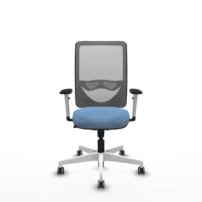 PIQUERAS Y CRESPO Silla de oficina Zulema con mecanismo Sincro, Azul cielo y Gris PIQUERAS Y CRESPO Silla de oficina Zulema con mecanismo Sincro, Azul cielo y Gris