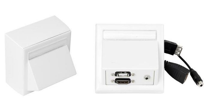 Vivolink Caja de Conexión de Pared HDMI USB Jack 3.5mm, Blanco Vivolink Caja de Conexión de Pared HDMI USB Jack 3.5mm, Blanco