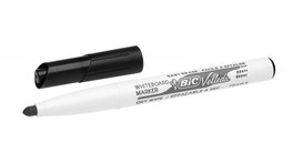 BIC Velleda 1741 Marcador para Pizarra Blanca Negro, 12 Unidades