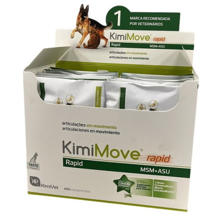Kimipharma Rapid 400 Comprimidos - Apoyo Nutricional Articular para Perros y Gatos con Glucosamina y Condroitina Kimipharma Rapid 400 Comprimidos - Apoyo Nutricional Articular para Perros y Gatos con Glucosamina y Condroitina
