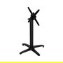 Patas para Mesa Plegable Negro Aluminio 62 X 62 X 72 cm