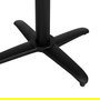 Patas para Mesa Plegable Negro Aluminio 62 X 62 X 72 cm
