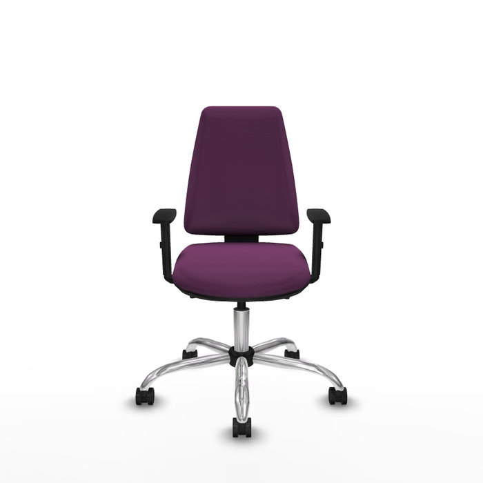 PIQUERAS Y CRESPO Silla de oficina Elche Morada con mecanismo Asincro