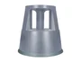 Q-connect Taburete con Ruedas Retráctiles ABS Gris Dos Niveles Soporta 150kg Ø43.5x43cm