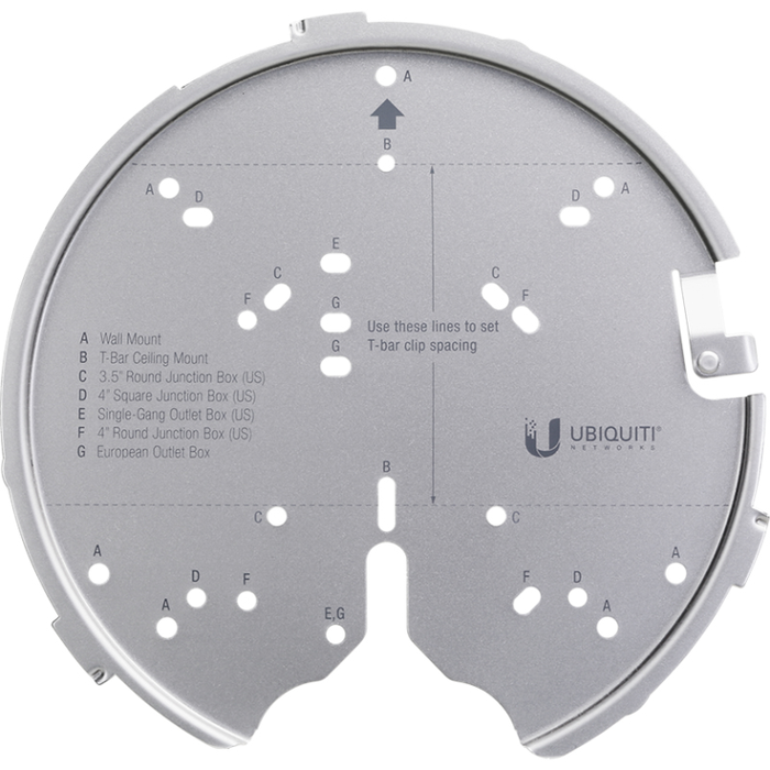 Ubiquiti U-Pro-MP Accesorio Montaje para Unifi AC Pro, AC HD, AC SHD y Posterior Ubiquiti U-Pro-MP Accesorio Montaje para Unifi AC Pro, AC HD, AC SHD y Posterior