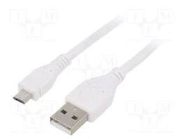 GEMBIRD Cable USB 2.0 A a Micro B 1m Blanco