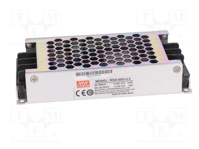 MEAN WELL RSD-60G-3.3 Convertidor DC/DC 39,6W 3,3VDC