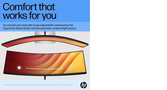 HP E45c G5 DQHD Monitor Curvo de 44,5 pulgadas con resolución Dual QHD de 5715063357170 HP E45c G5 DQHD Monitor Curvo de 44,5 pulgadas con resolución Dual QHD de 5715063357170