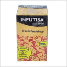 INFUTISA Te Verde Desteinado Infusion 25 Bolsitas
