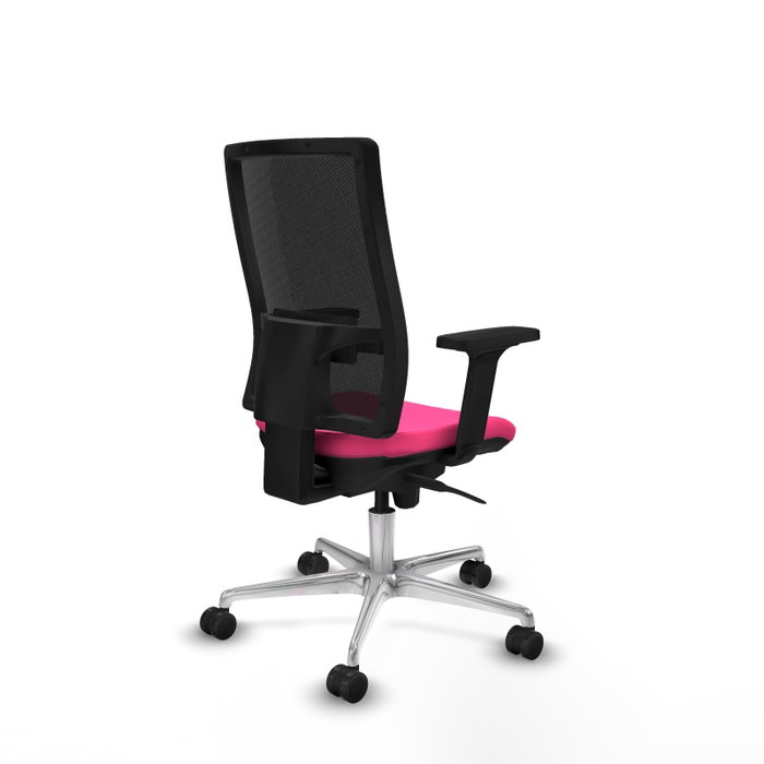 PIQUERAS Y CRESPO Silla de oficina Horna Rosa y Negro con mecanismo Sincro PIQUERAS Y CRESPO Silla de oficina Horna Rosa y Negro con mecanismo Sincro