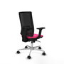 PIQUERAS Y CRESPO Silla de oficina Horna Rosa y Negro con mecanismo Sincro