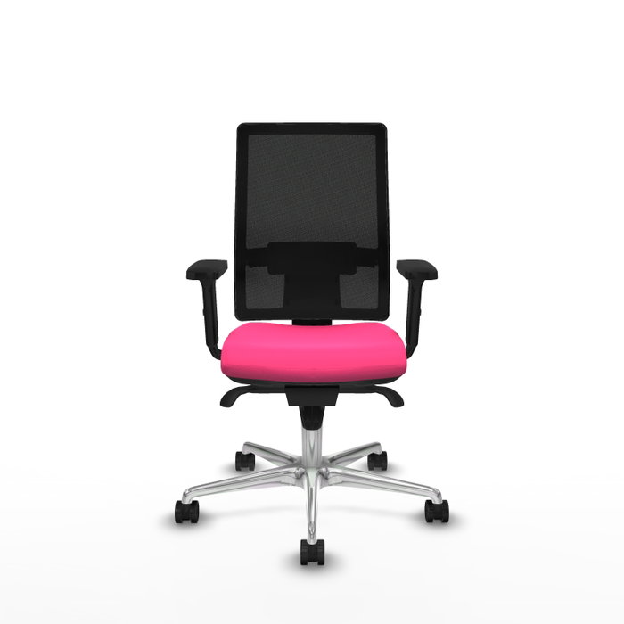 PIQUERAS Y CRESPO Silla de oficina Horna Rosa y Negro con mecanismo Sincro PIQUERAS Y CRESPO Silla de oficina Horna Rosa y Negro con mecanismo Sincro