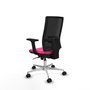 PIQUERAS Y CRESPO Silla de oficina Horna Rosa y Negro con mecanismo Sincro