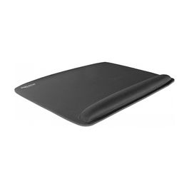 DeLOCK 12601 Alfombrilla de Ratón Ergonómica con Apoyamuñecas, 420 x 320 mm, Negro, Base Antideslizante