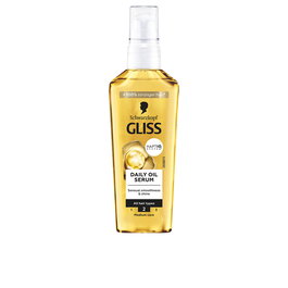 Schwarzkopf Mass Market GLISS DAILY OIL Sérum Capilar 75 ml con Sistema HaptIQ para Nutrición Profunda, Brillo y Suavidad