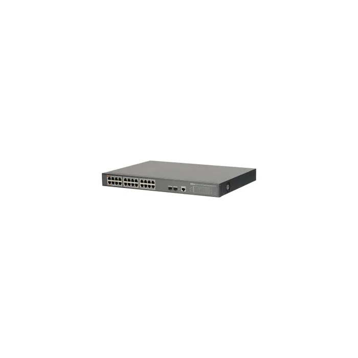 Dahua Switch Gestionado L2 Gigabit PoE DH-PFS4226-24GT-360, 24 Puertos Gigabit Ethernet (10/100/1000), PoE (30W por puerto), 1U Negro