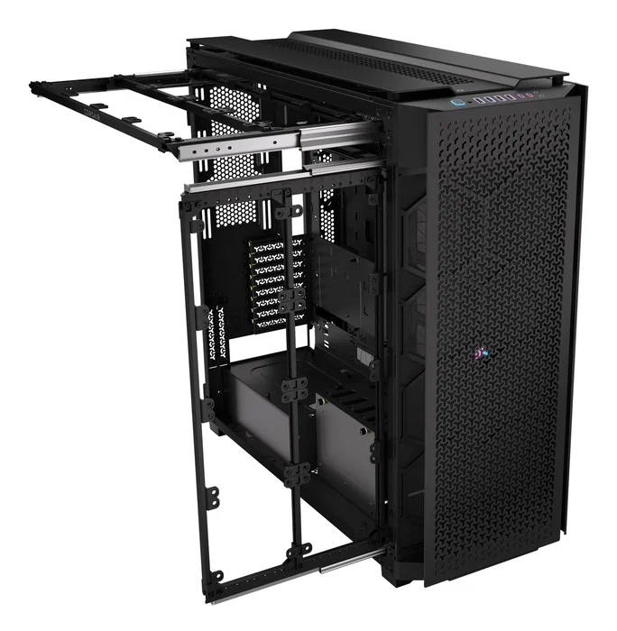 Corsair 9000D RGB Airflow Full Tower - Caja PC Torre Completa Negra con Vidrio Templado para ATX, Ref. CC-9011273-WW