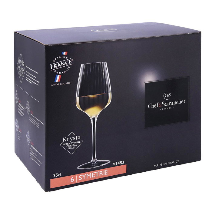 Caja 6 Copas Vino Krysta Symetrie Chef & Sommelier 35 cL