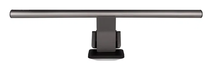 BenQ ScreenBar Halo 2 9H.W4PWT.ES1 - Lámpara LED de Monitor con Retroiluminación para Escritorio, Luz Frontal Asimétrica, Sin Deslumbramiento, Control Inalámbrico, Automática, Gris