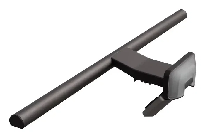 BenQ ScreenBar Halo 2 9H.W4PWT.ES1 - Lámpara LED de Monitor con Retroiluminación para Escritorio, Luz Frontal Asimétrica, Sin Deslumbramiento, Control Inalámbrico, Automática, Gris