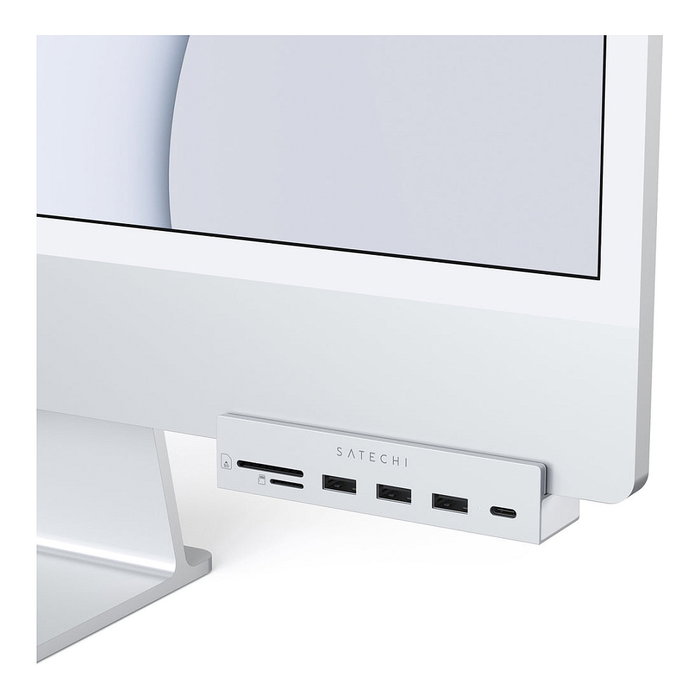 Satechi Aluminum USB-C Clamp Hub Pro para Apple iMac (6 en 1), Plata, ST-UCICHS Satechi Aluminum USB-C Clamp Hub Pro para Apple iMac (6 en 1), Plata, ST-UCICHS