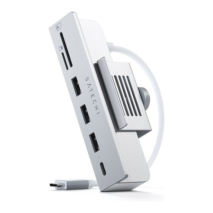 Satechi Aluminum USB-C Clamp Hub Pro para Apple iMac (6 en 1), Plata, ST-UCICHS Satechi Aluminum USB-C Clamp Hub Pro para Apple iMac (6 en 1), Plata, ST-UCICHS