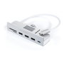 Satechi Aluminum USB-C Clamp Hub Pro para Apple iMac (6 en 1), Plata, ST-UCICHS