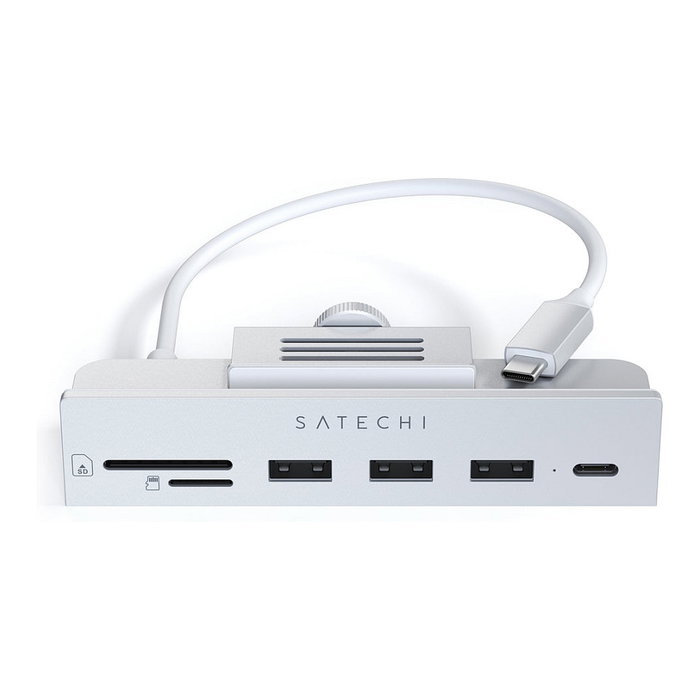 Satechi Aluminum USB-C Clamp Hub Pro para Apple iMac (6 en 1), Plata, ST-UCICHS Satechi Aluminum USB-C Clamp Hub Pro para Apple iMac (6 en 1), Plata, ST-UCICHS