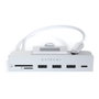 Satechi Aluminum USB-C Clamp Hub Pro para Apple iMac (6 en 1), Plata, ST-UCICHS