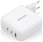 Aisens Cargador de Pared GaN 140W 2xUSB-C PD3.1 + 1xUSB-A QC3.0 Blanco