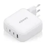 Aisens Cargador de Pared GaN 140W con 2xUSB-C y 1xUSB-A Blanco