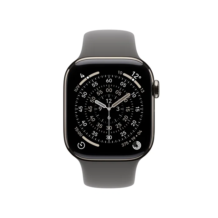 Apple Watch Series 11 42mm Titanio Natural GPS + Cellular Correa Deportiva Gris M/L