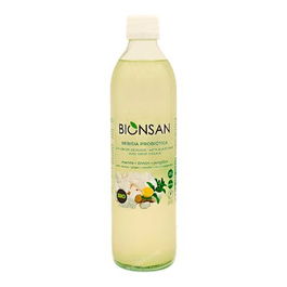 BIONSAN Kéfir de Agua Menta Limón Jengibre 500ml Bio